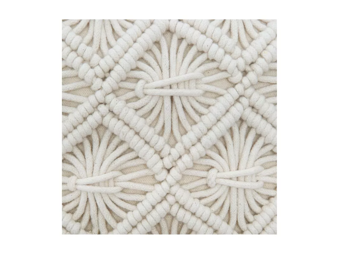 Coussin déhoussable Macramé 40 x 40 cm