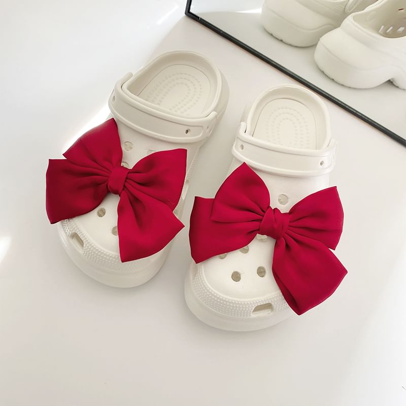 Worthbuy - Bow Clog Shoe Charm