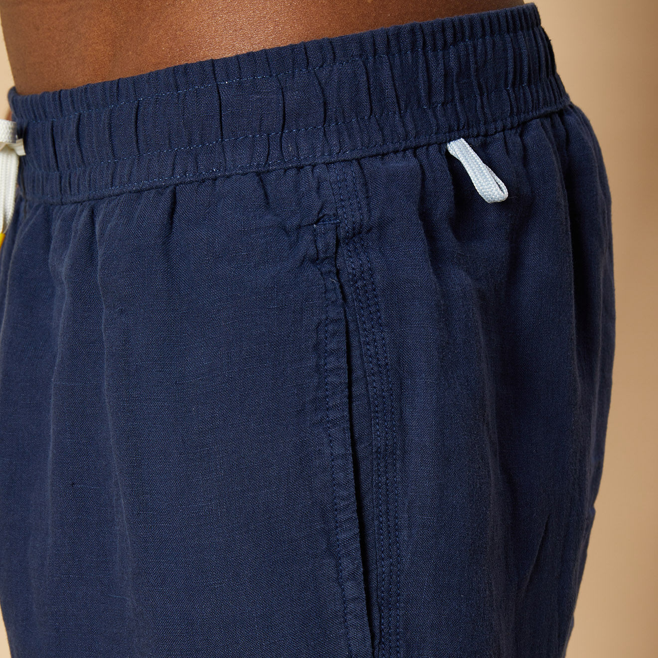 Hartford Short de Bain 100% Lin deep bleu