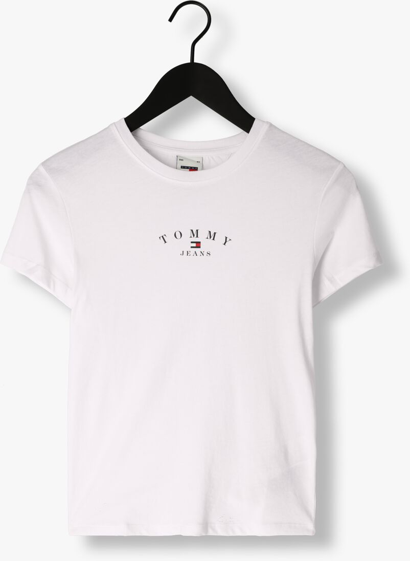 TOMMY JEANS witte tommy jeans t-shirt tjw slim essential logo