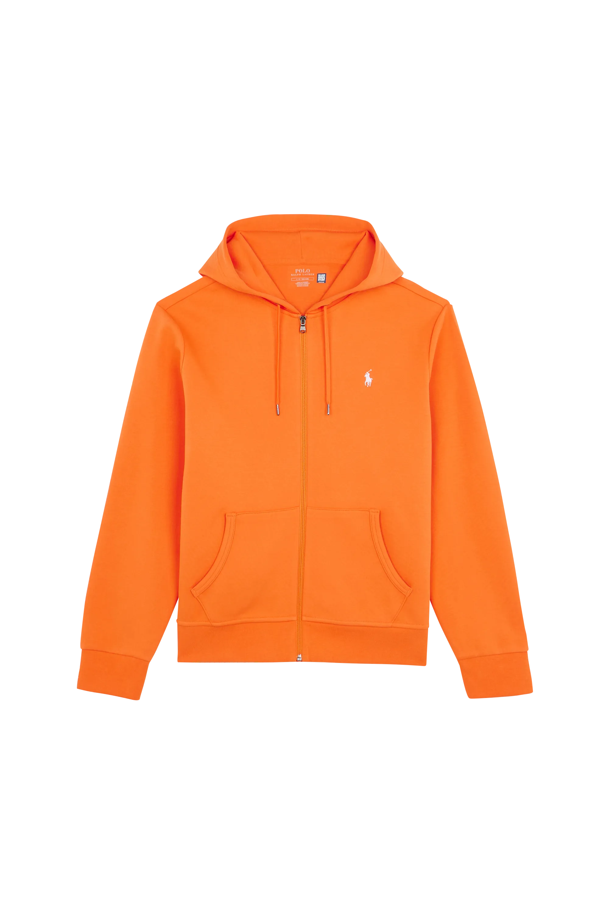 POLO RALPH LAUREN Hoodie zippé 30/1 DOUBLE KNT Orange
