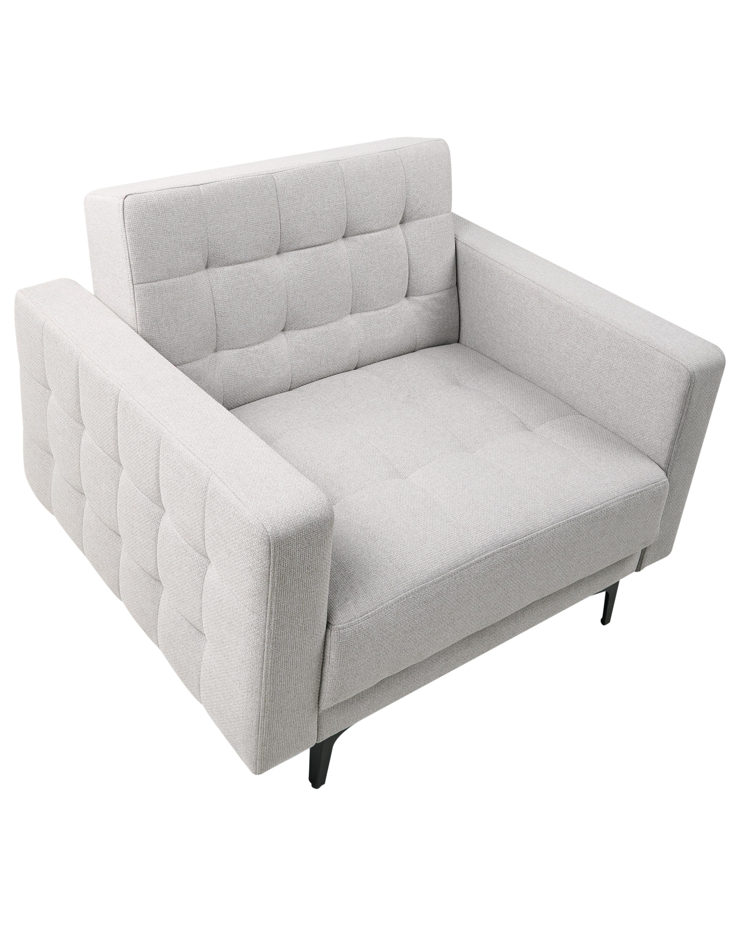 Fauteuil ABERDEEN Stof Lichtgrijs