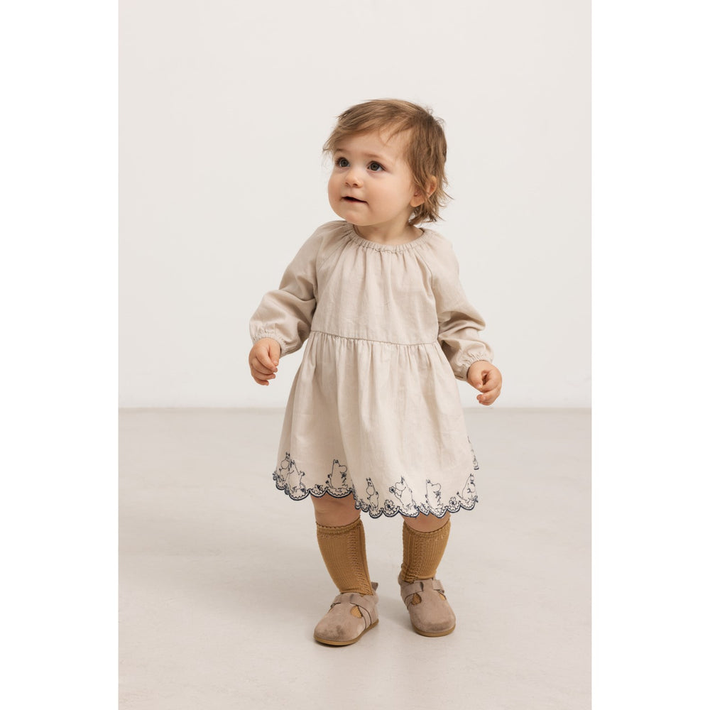 Køb MarMar Cotton Texture Dancing Moomins Dawson B Kjole | Luksusbaby
