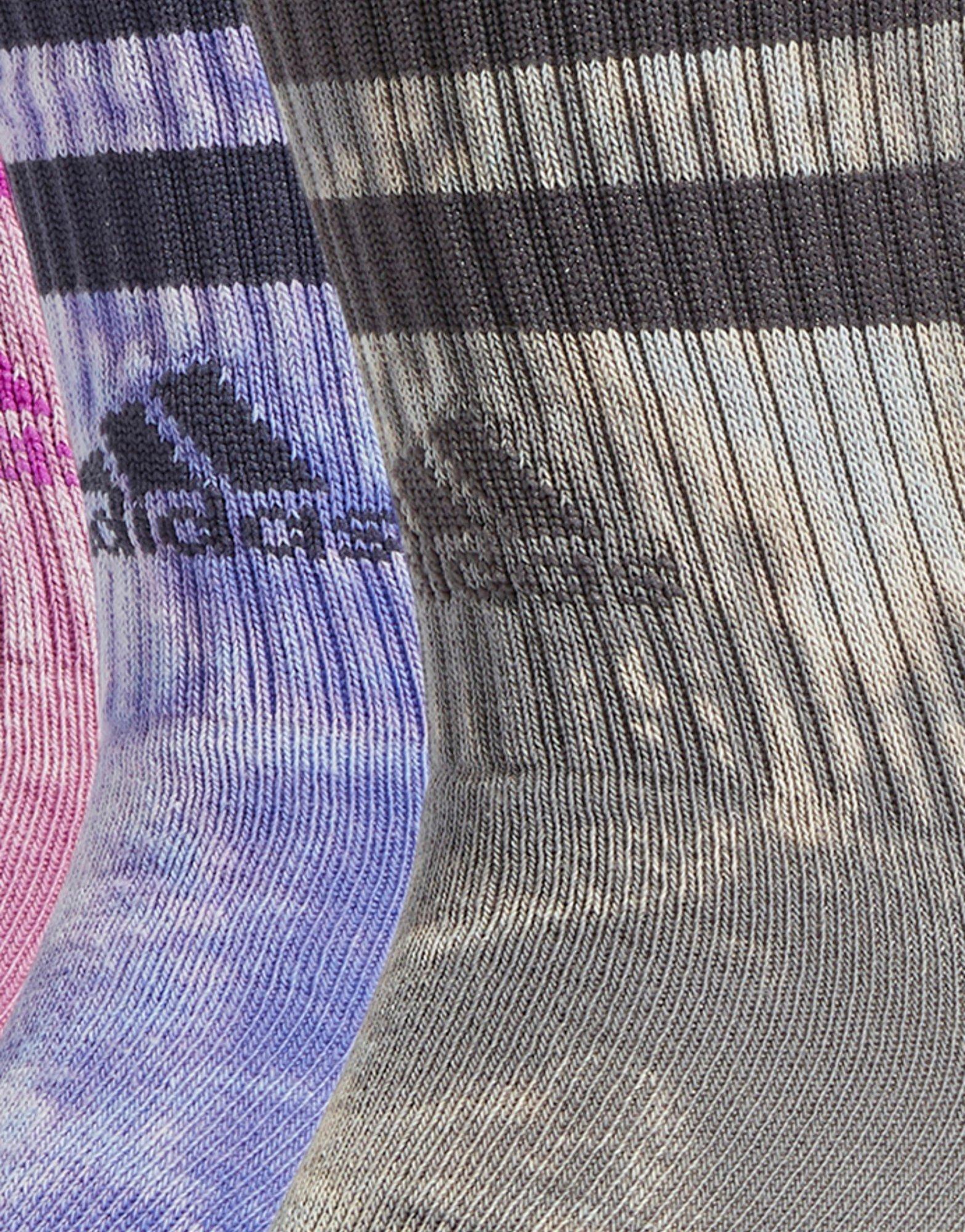 adidas Chaussettes mi-mollet effet délavé 3-Stripes (3 paires)