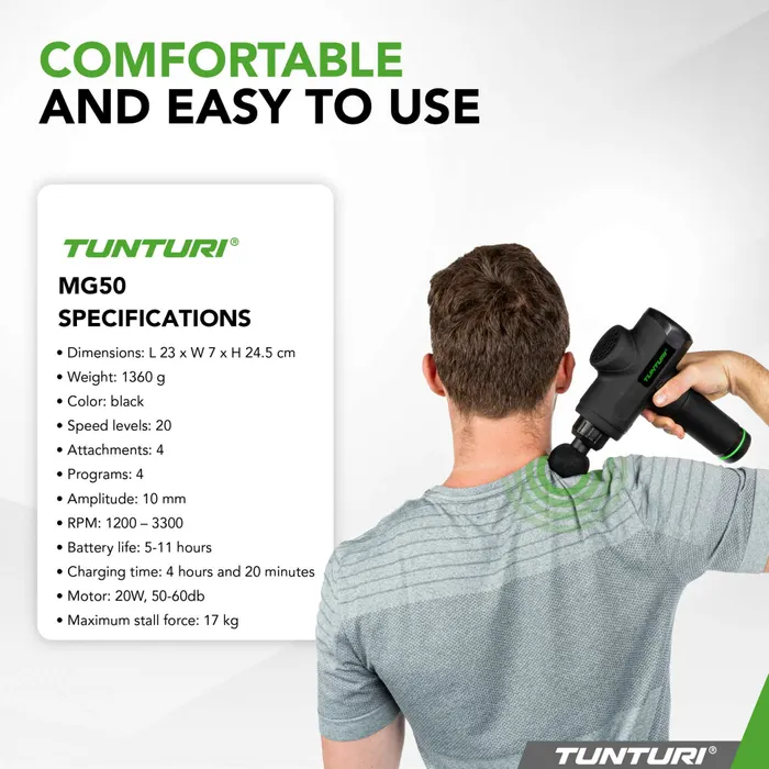 Tunturi MG50 Massage Gun