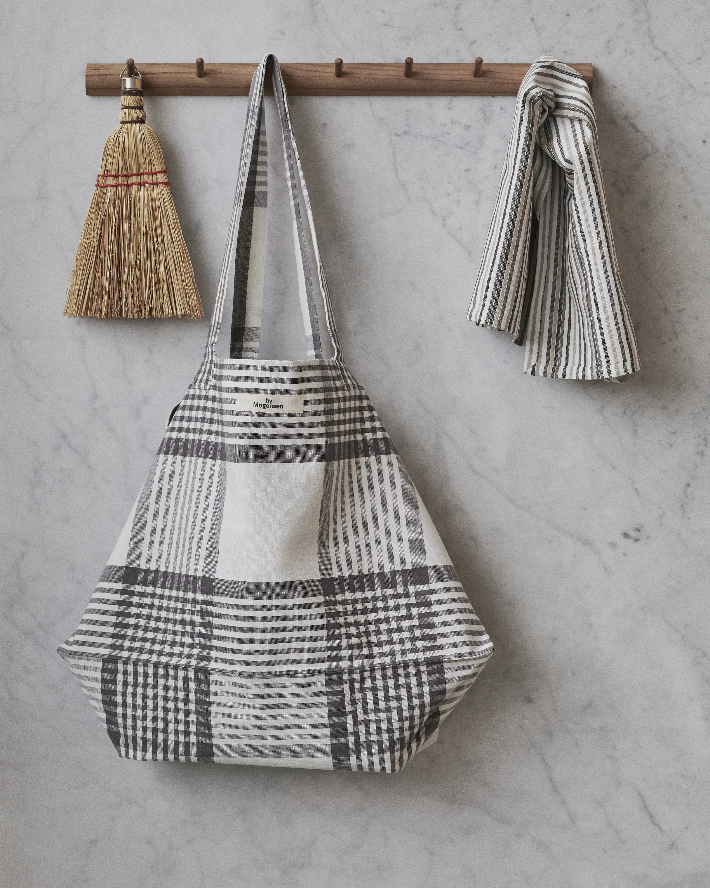 By Mogensen Large Checks Shopperbag