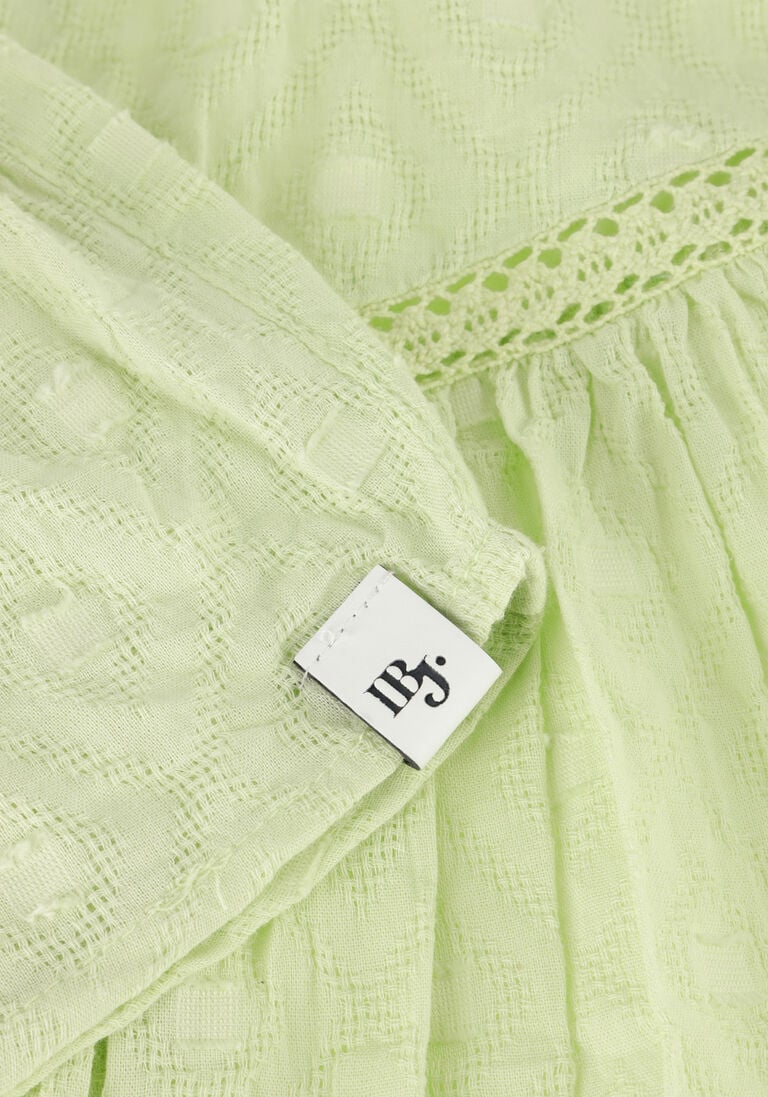 INDIAN BLUE JEANS groene indian blue jeans minirok lace ruffle skirt
