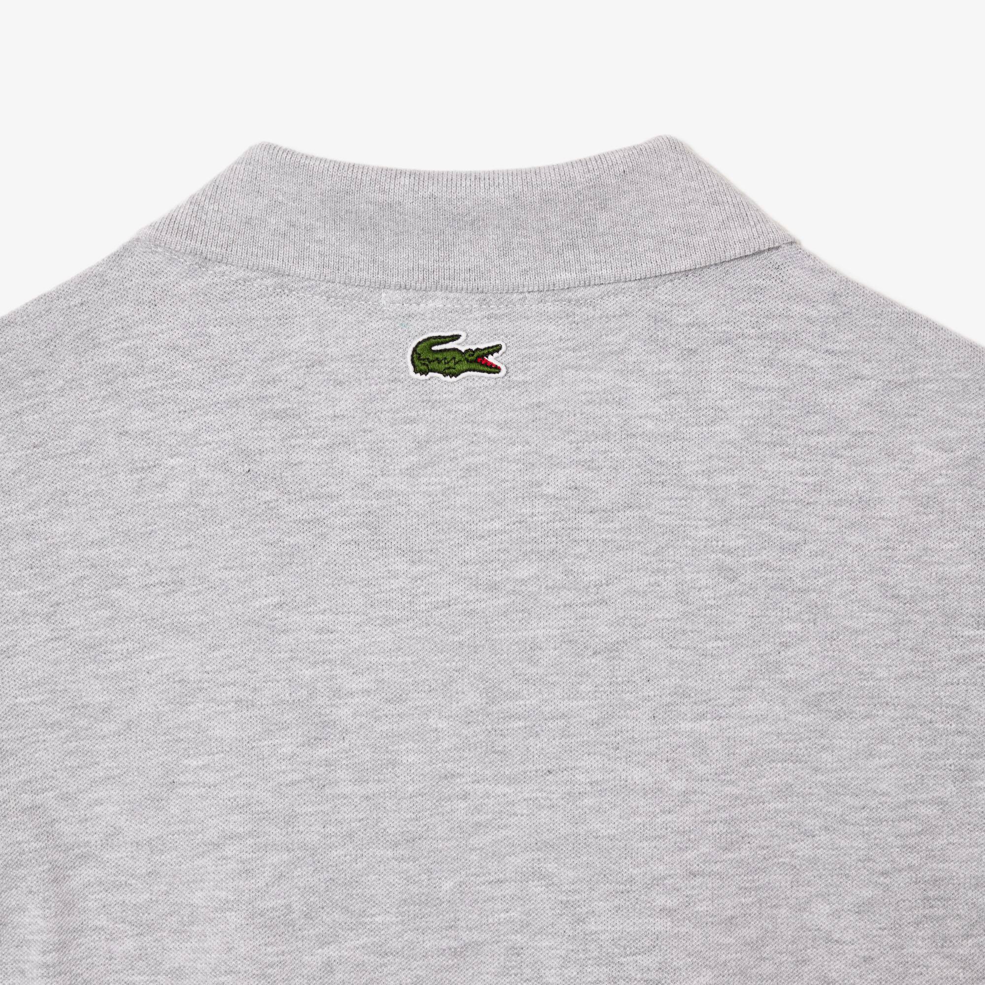 Polohemd mit LACOSTE-Signatur-Aufdruck Kurze Ärmel - Grau - Lacoste - Unisex