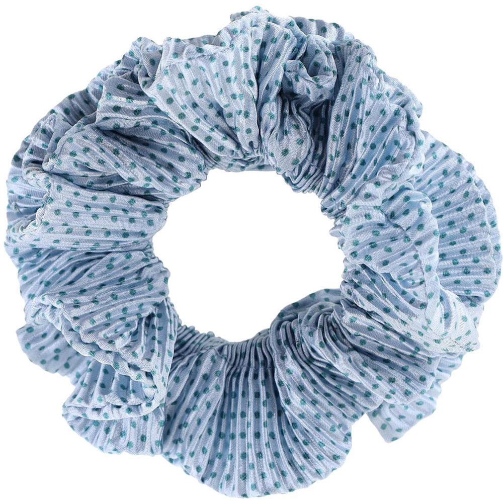 Køb Bow's by Stær Kaisa Scrunchie - Lyseblå/Blå Prikker
