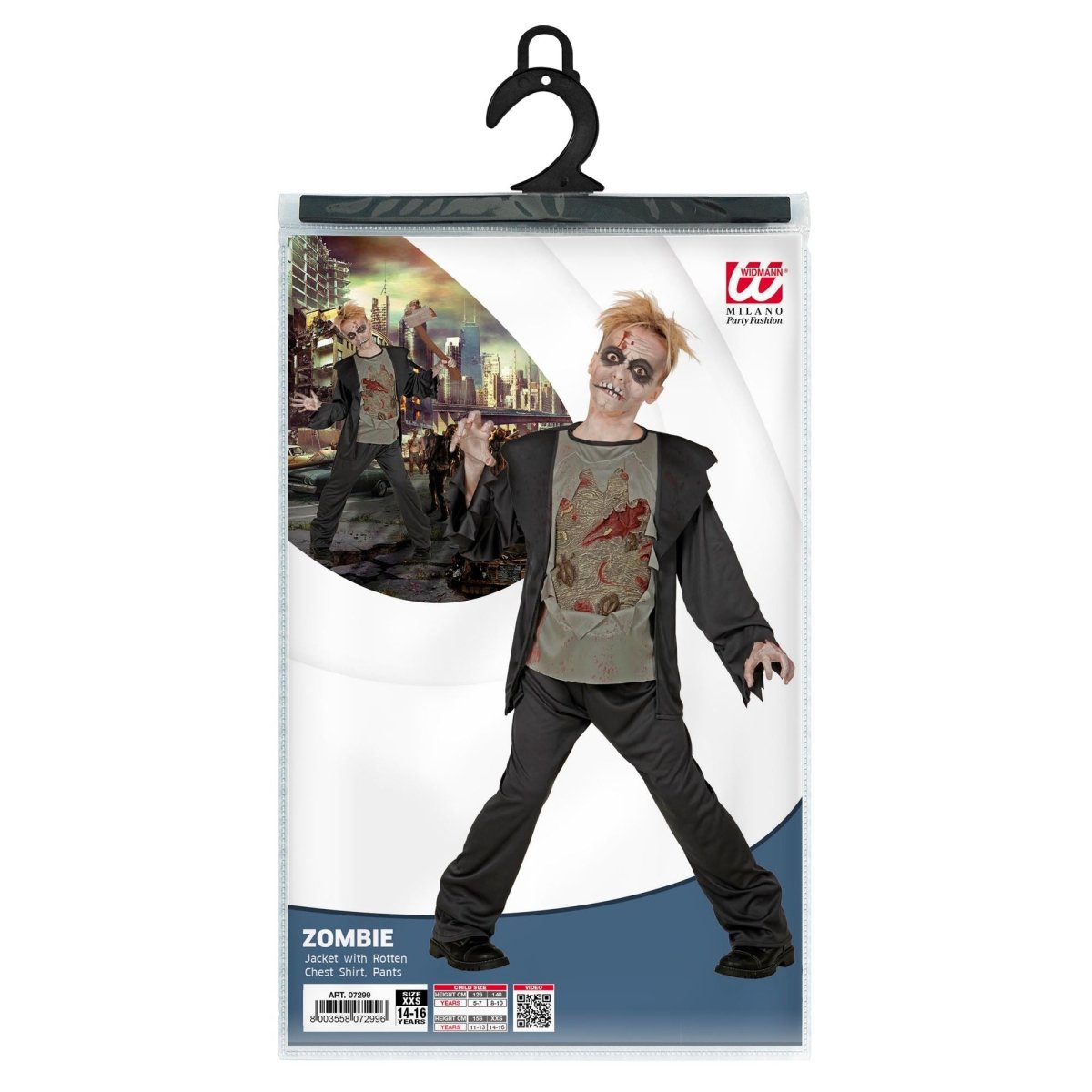 Halloween Kostuum Zwart Kind Zombie