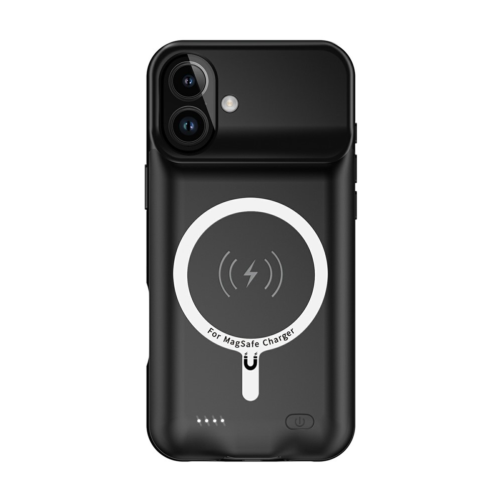 iPhone 17 MagSafe Backpack Akku Case Schutzhülle (6000mAh) - Schwarz