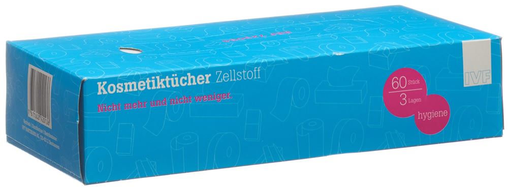 FUNNY Kosmetiktücher Zellstoff 3-lagig 60 Stk