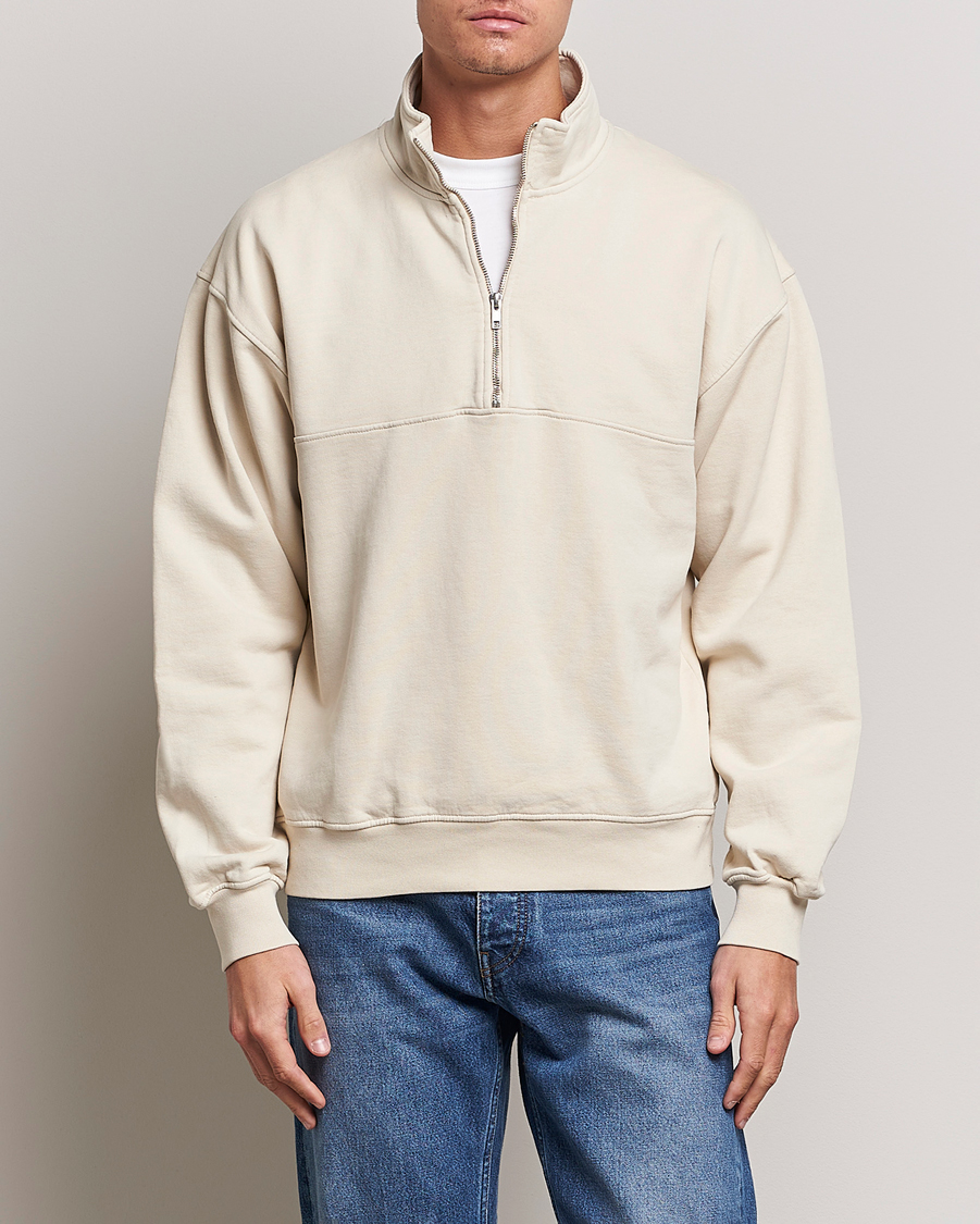 Colorful Standard Classic Organic Half-Zip Ivory White