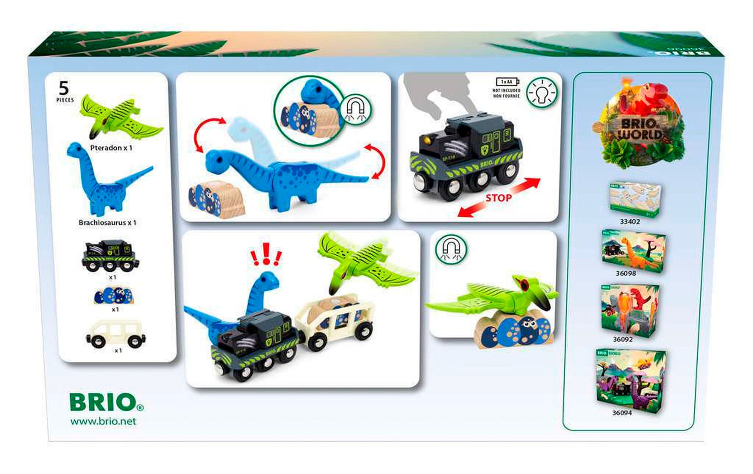 BRIO Dinosaurier Batteriezug