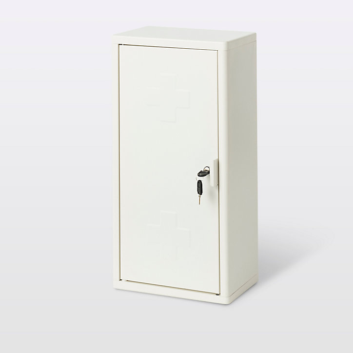 Armoire à pharmacie GoodHome Saranda blanc L. 30 x H. 60 x P. 20 cm