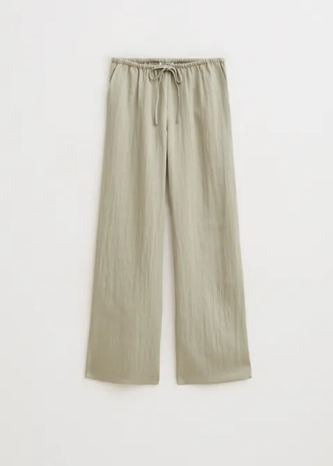 Broek met structuur groen (GRN.O)