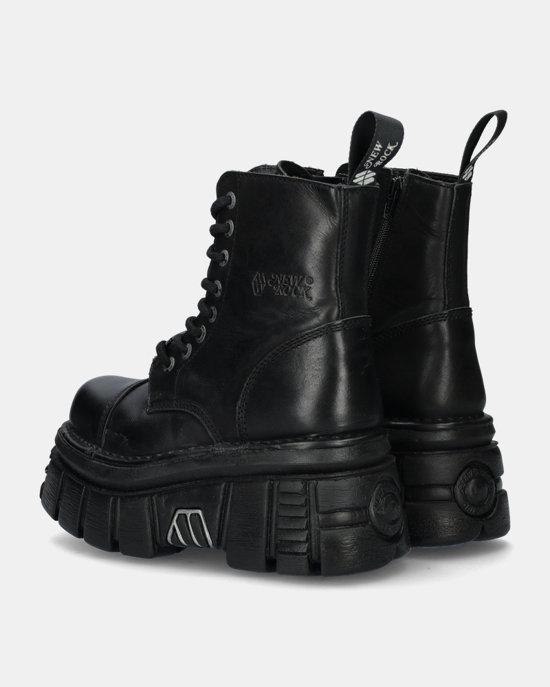 New Rock Mili083 - S21 Tow Veterboots  - zwart