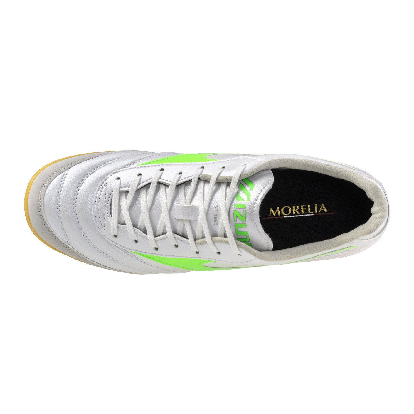 Mizuno Morelia Sala Pro Zaalvoetbalschoenen (IN) Zilver Felgroen