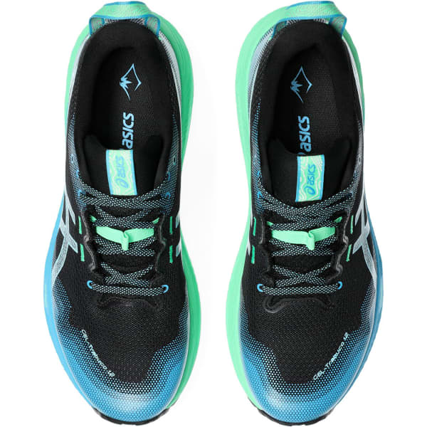 Chaussure trail ASICS GEL-TRABUCO 12 BLACK/BRIGHT CYAN