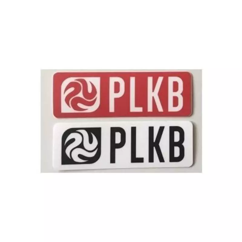 PLKB Sticker 8x2,67cm white (mat)