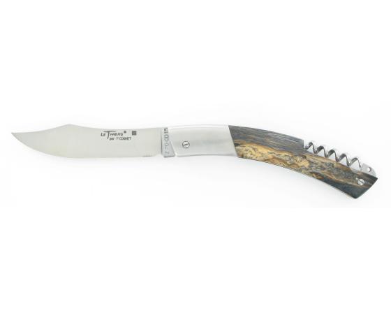 Le Thiers 2 pièces Bouleau de Norvège stabilisé Couteau de poche Le Thiers par Cognet Douk Douk