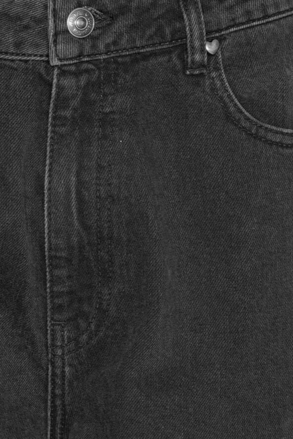 ROTATE Birger Christensen WIDE LEG 5 POCKET JEANS Black - washed