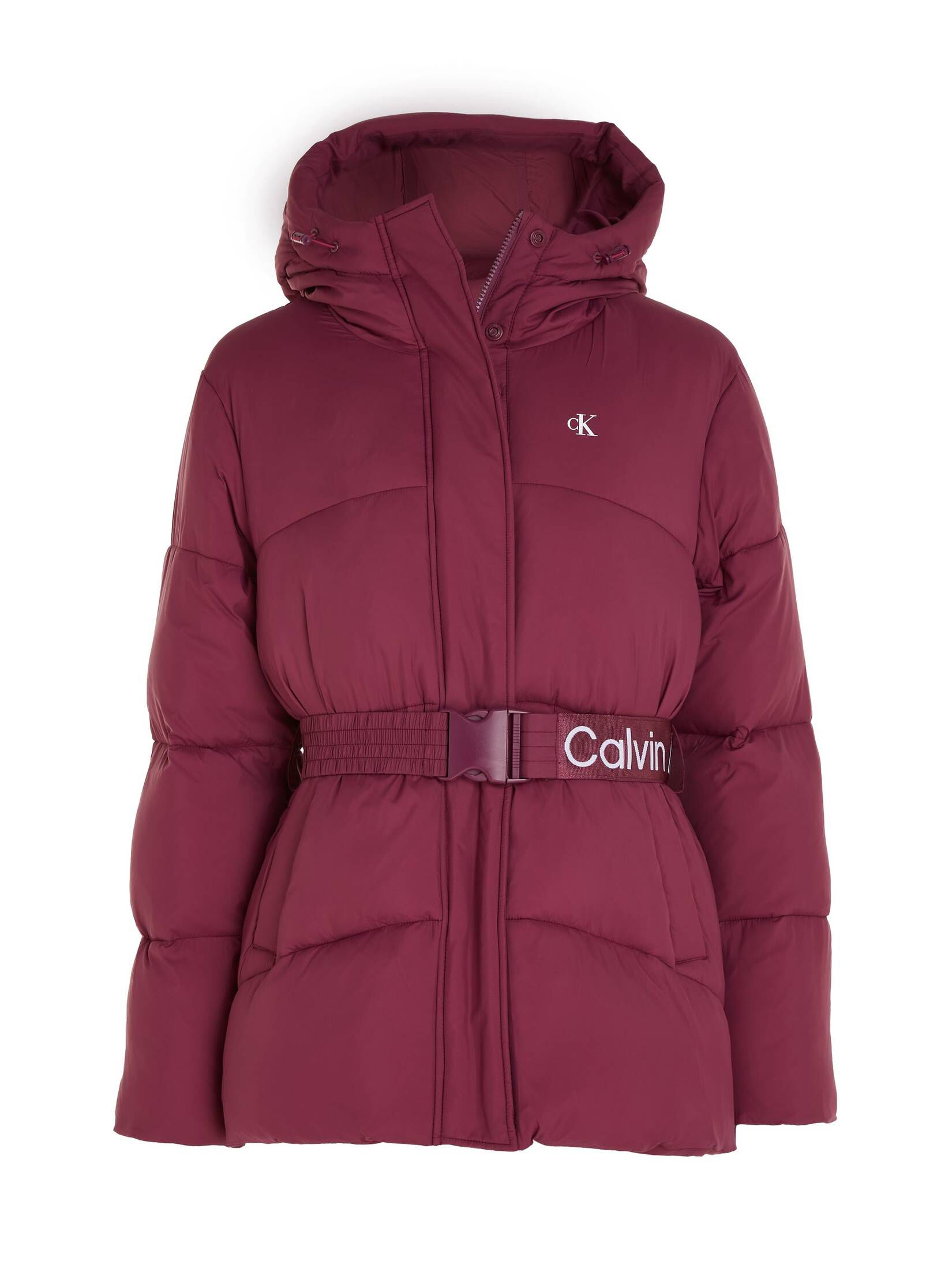 CALVIN KLEIN JEANS| Damen Steppjacke LOGO BELT SHORT PUFFER