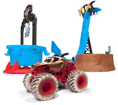 Monster Jam 1:64 Mud Blasters Dunk Tank Lekesett