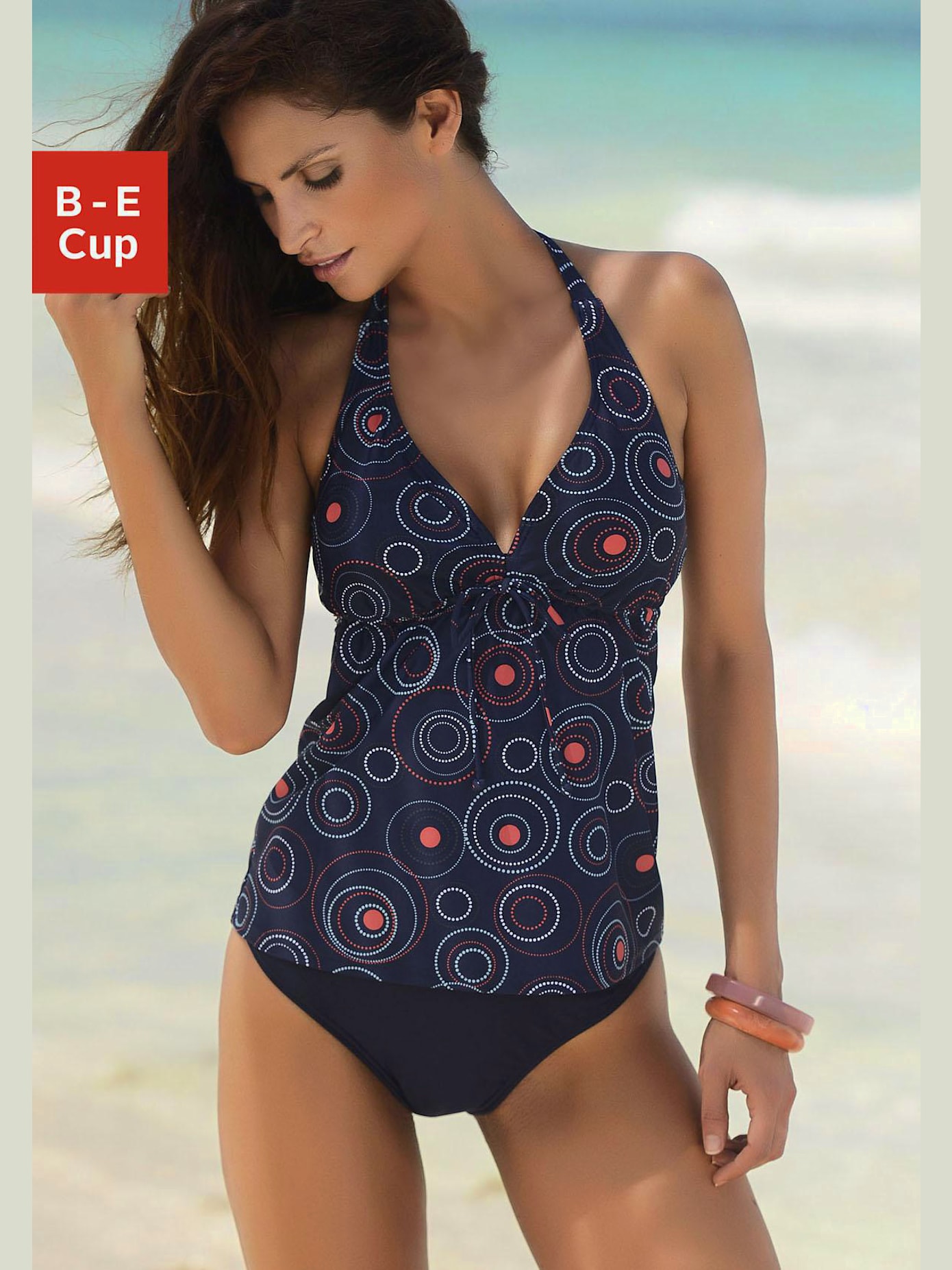 Tankini à armatures motif à pois tendance
