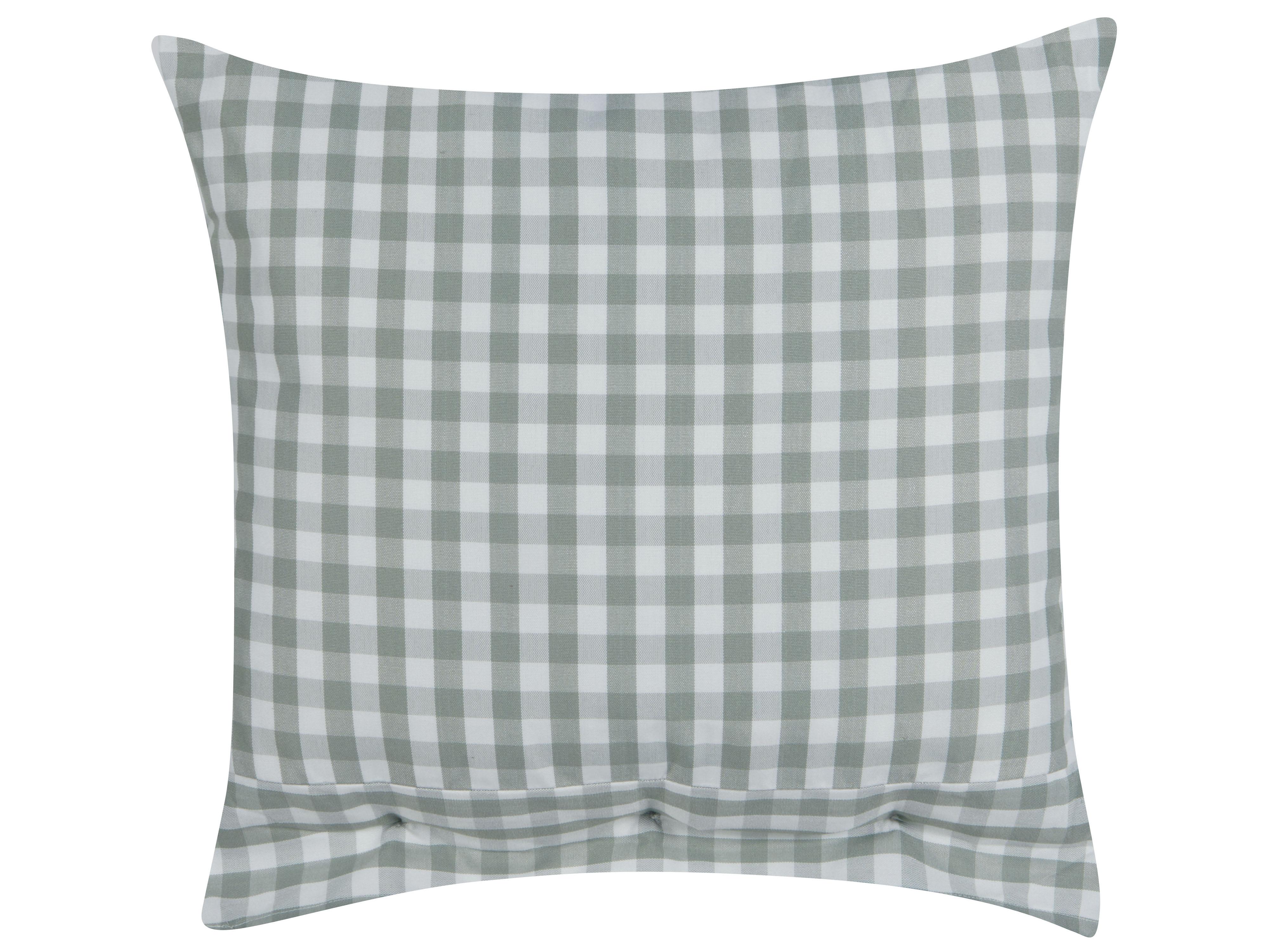 Set van 2 sierkussens TALYA 45 x 45 cm Mintgroen geblokt patroon