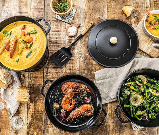 Staub Gusseisen-Kochtopf-Set
