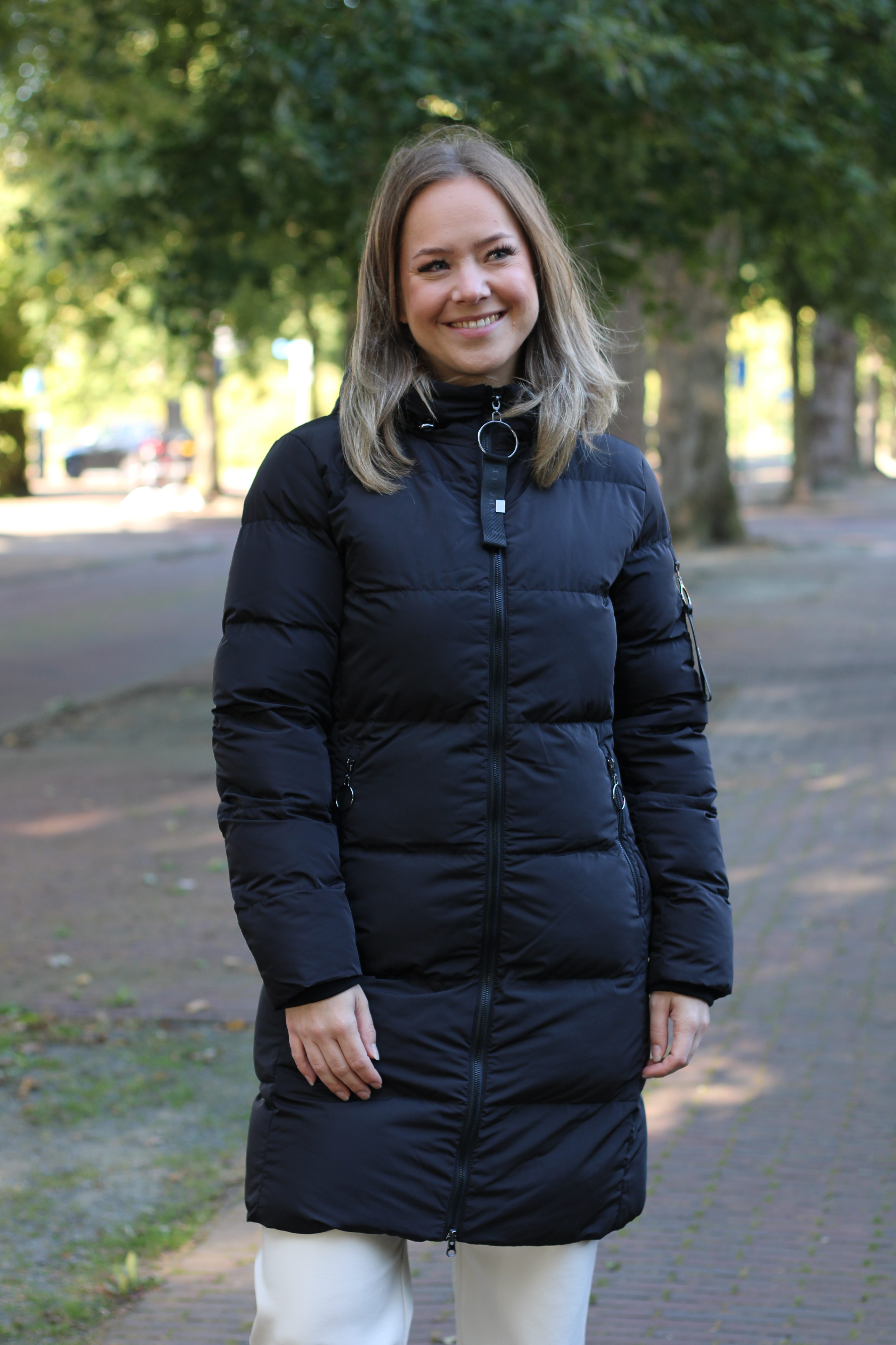 Rino & Pelle - Jade Long Padded Hooded Coat - Black