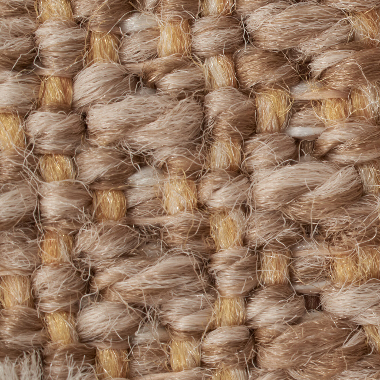 Nazar Rugs Tapis aspect jute TULUM 9041 intérieur & extérieur jaune - 60x180 cm
