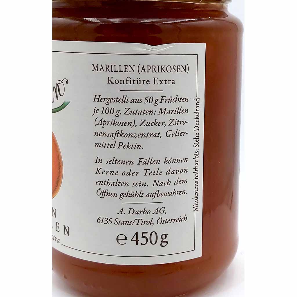 Darbo Rosenmarille Aprikosen Konfitüre Extra 450g MHD:28.8.26