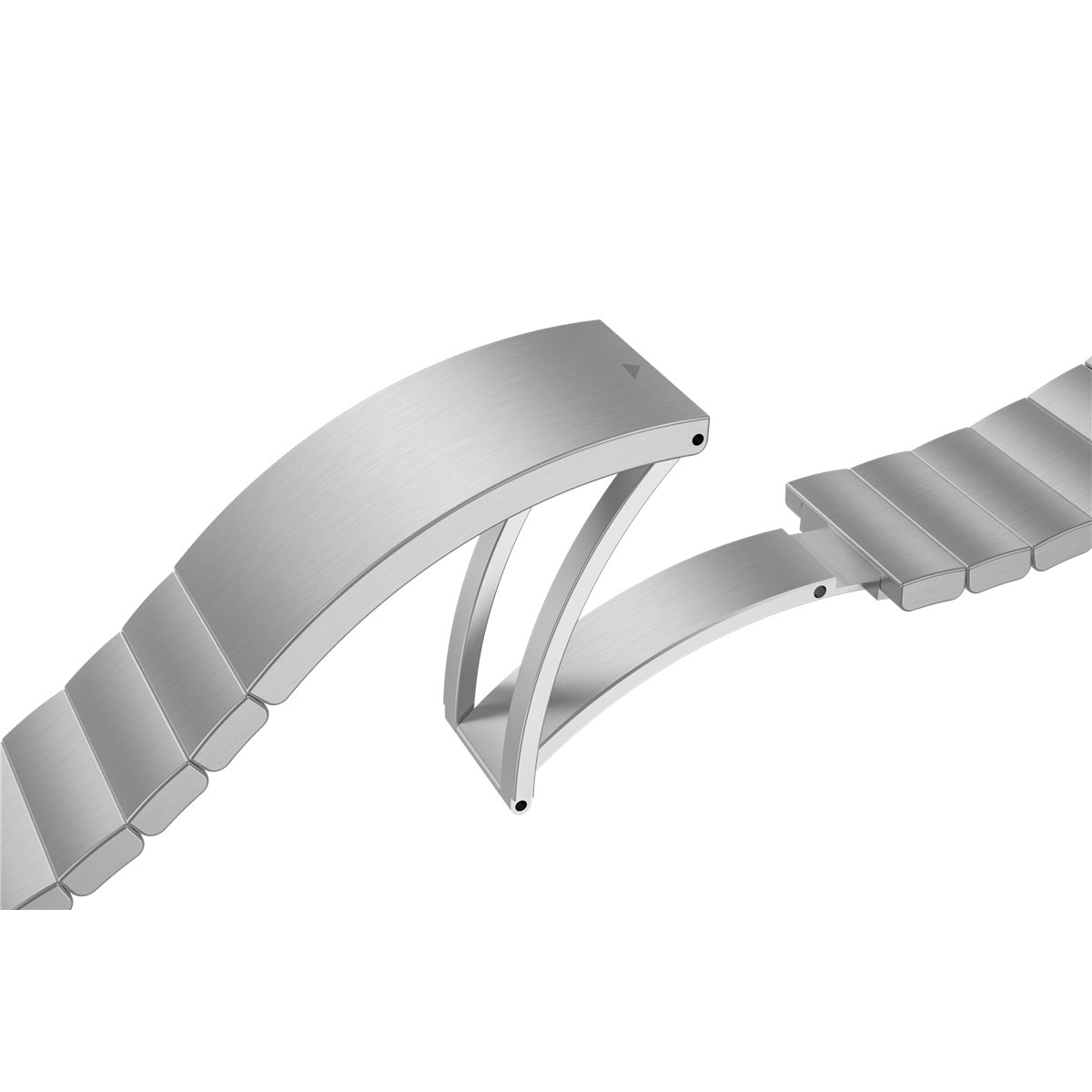 Galaxy Watch 4 Classic (46mm) Metall Bracelet Edelstahl Armband 20mm (GP-TYR890HCASW) - Silber