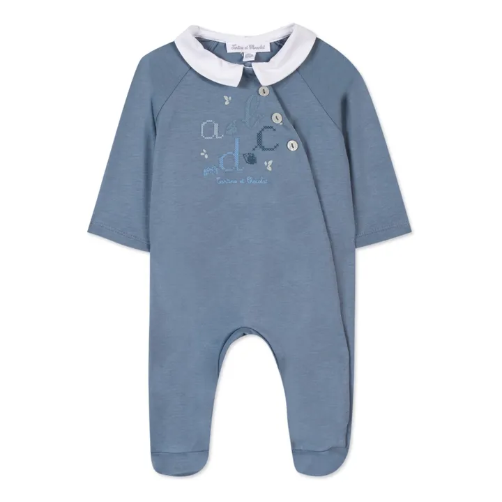 Tartine et Chocolat Pyjama Boutonné | Bleu