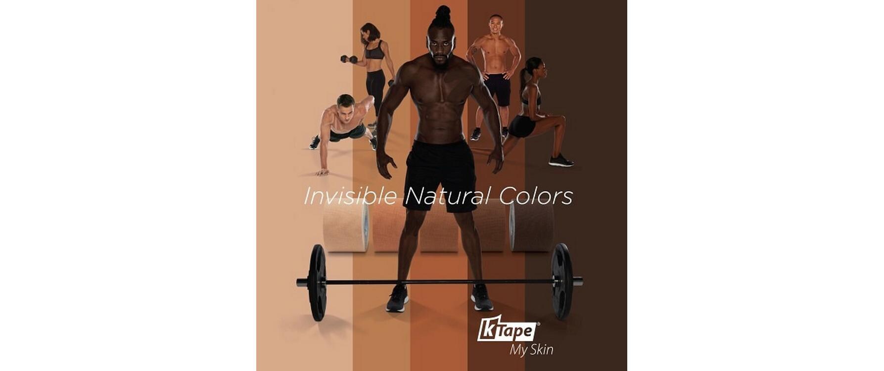 My Skin very dark brown 5 cm x 5 mAtmungsaktives Kinesiology Tape für Muskeln und Gelenke