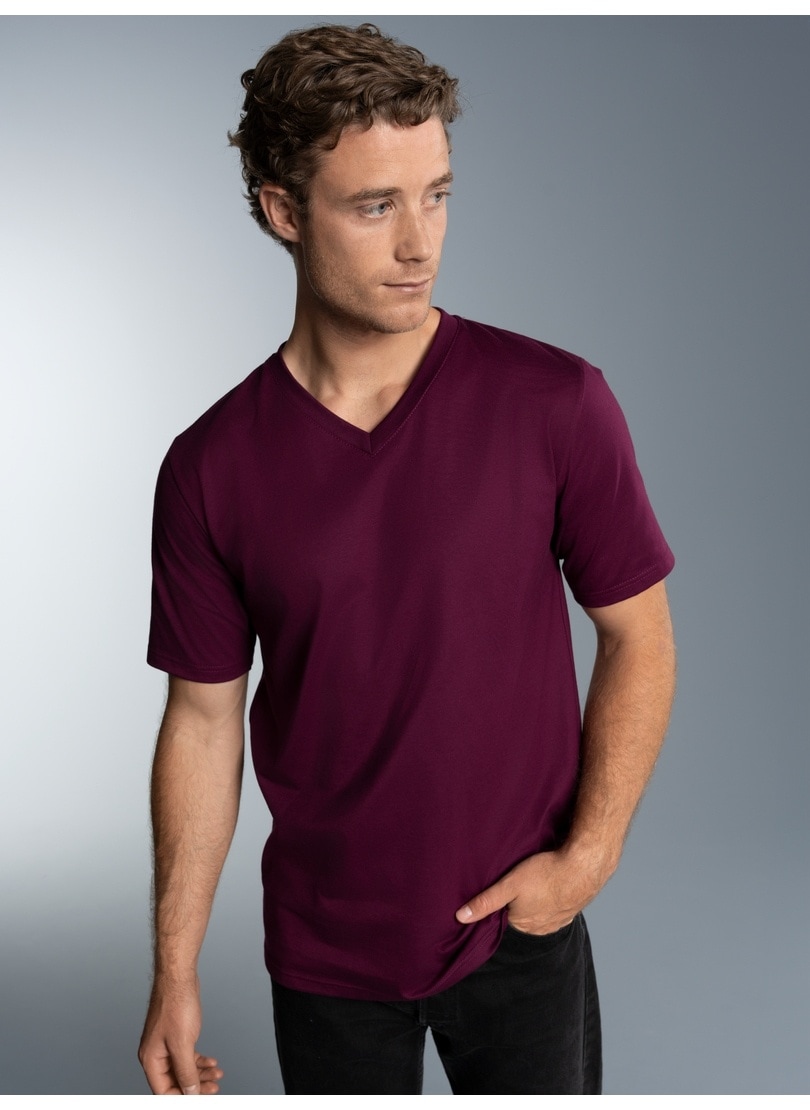Trigema T-Shirt »TRIGEMA V-Shirt DELUXE Baumwolle«, 1 Stk.