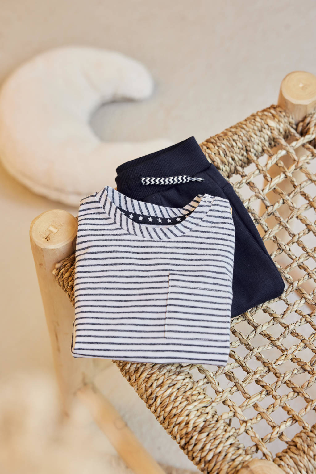 Dirkje gestreept T-shirt T-shirt ss wit
