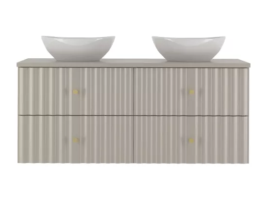 Meuble double vasque 120cm Izae Cachemire