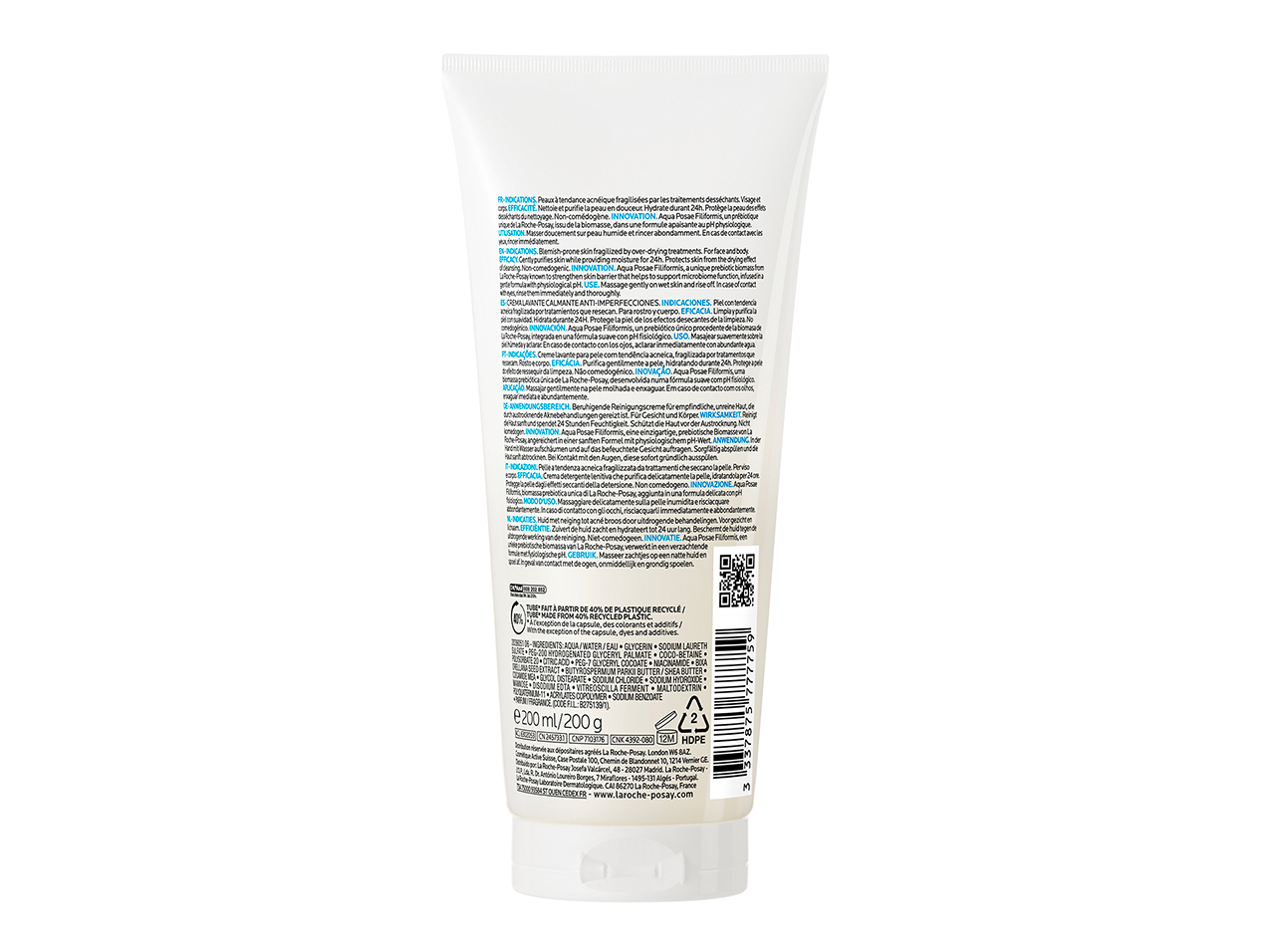 CREME LAVANTE LA ROCHE POSAY EFFACLAR ISOBIOME 200 ML