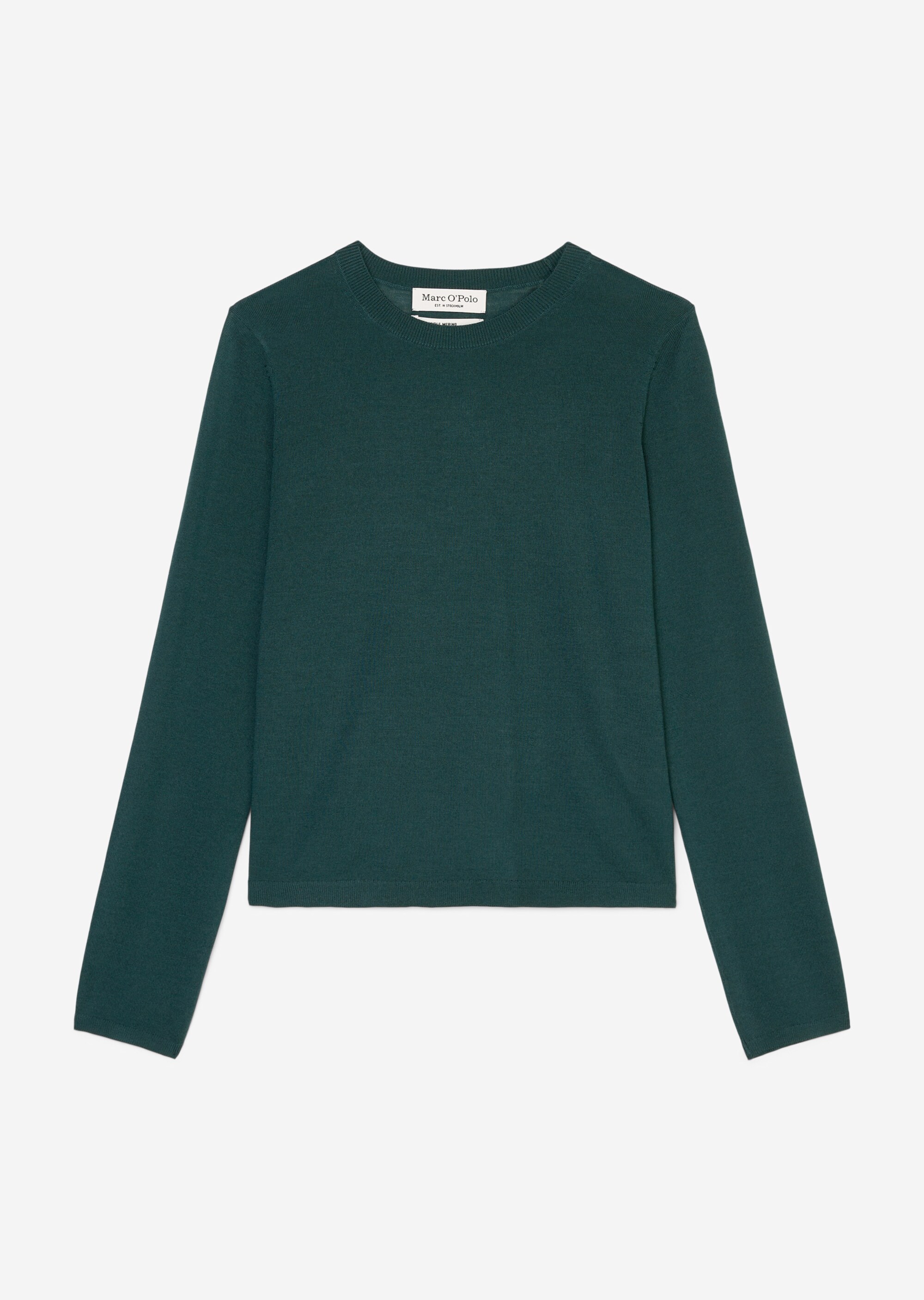 Eleganter Feinstrick-Pullover slim fit aus reiner Merinowolle