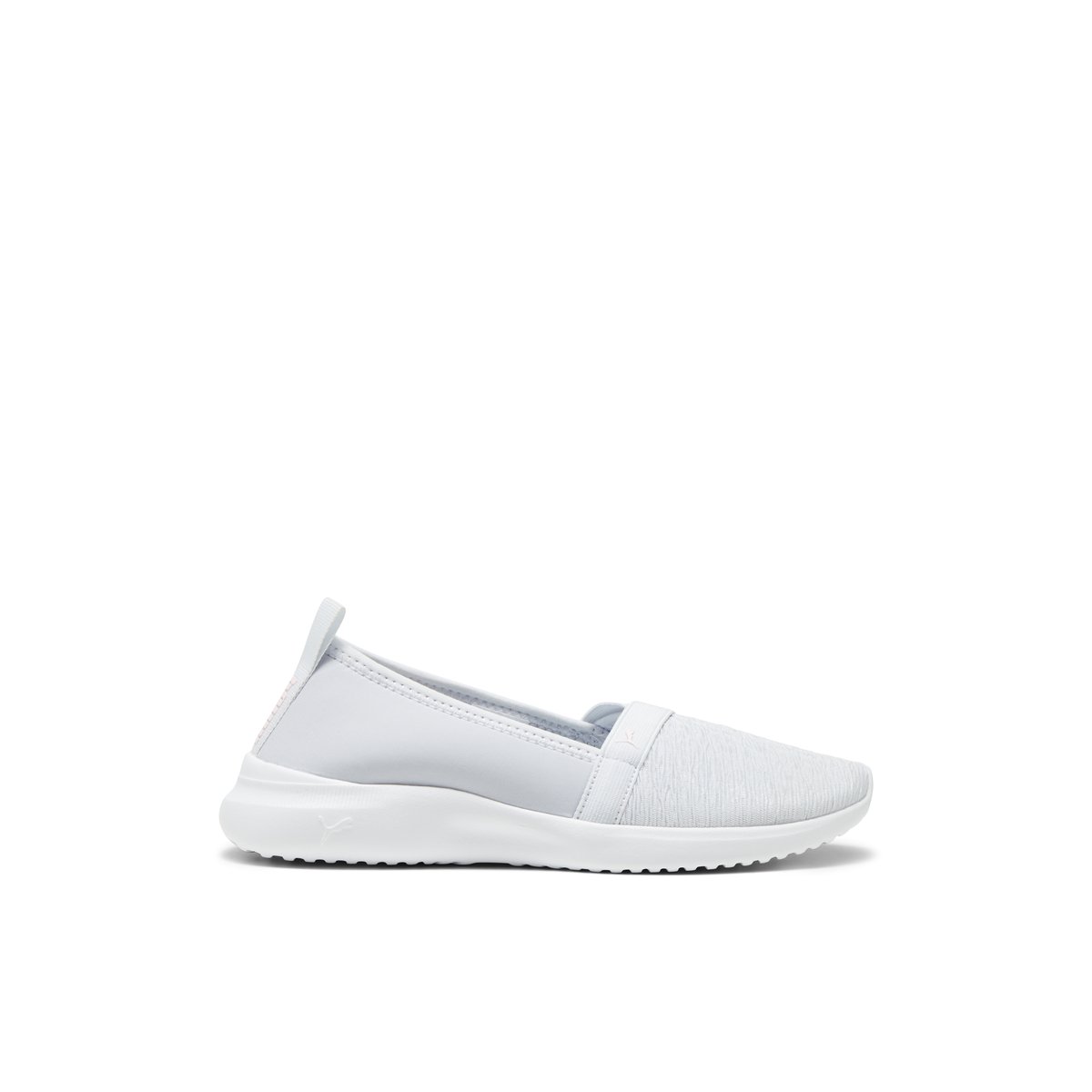 PUMA-Adelina-Baskets - Talon plat - Gris Clair