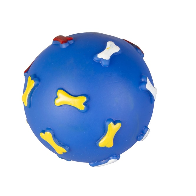 Hundespielzeug - Ball - Pfoten blau - ca. 7 cm
