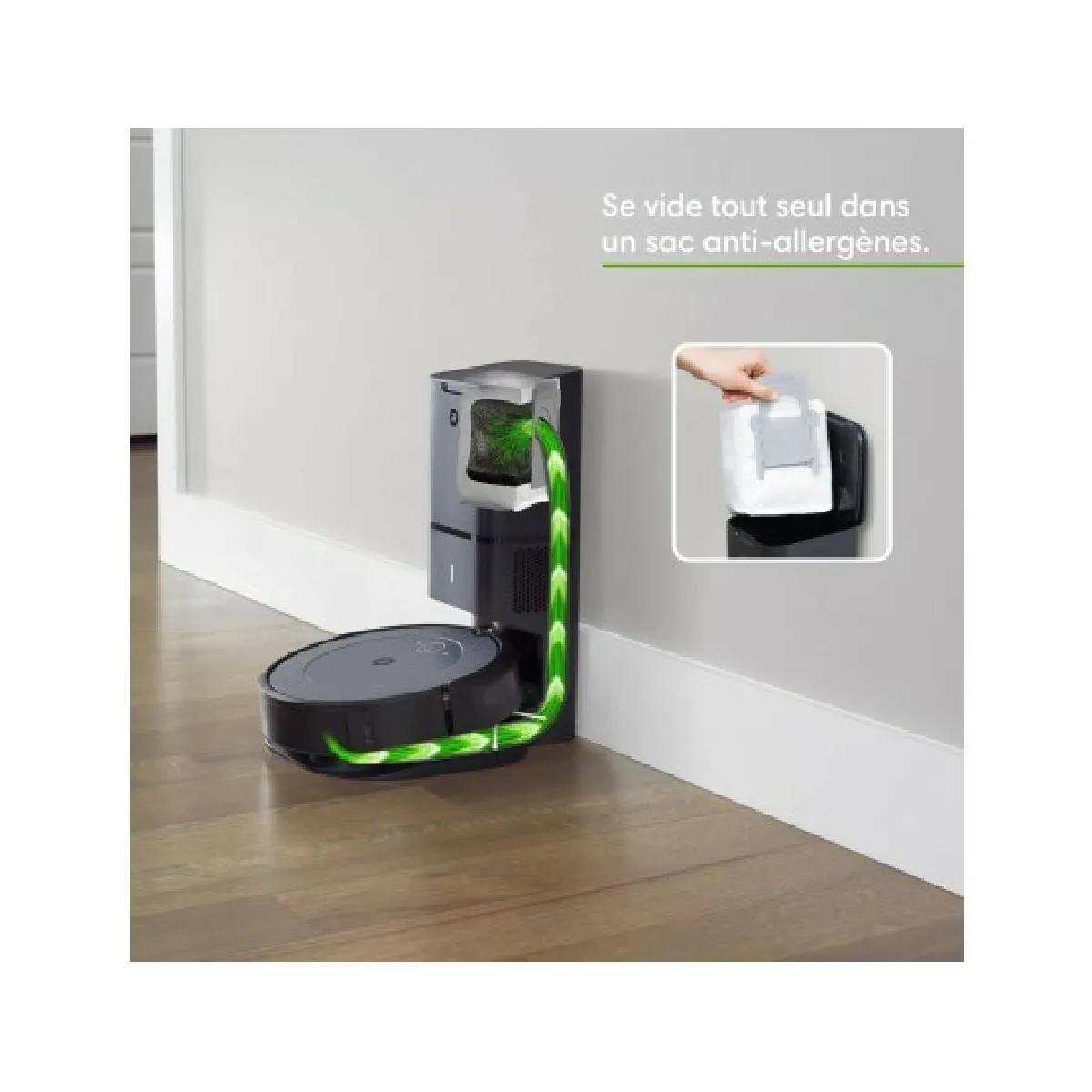 iRobot Aspirateur robot Roomba i5+ I5658 avec station d'auto-vidage