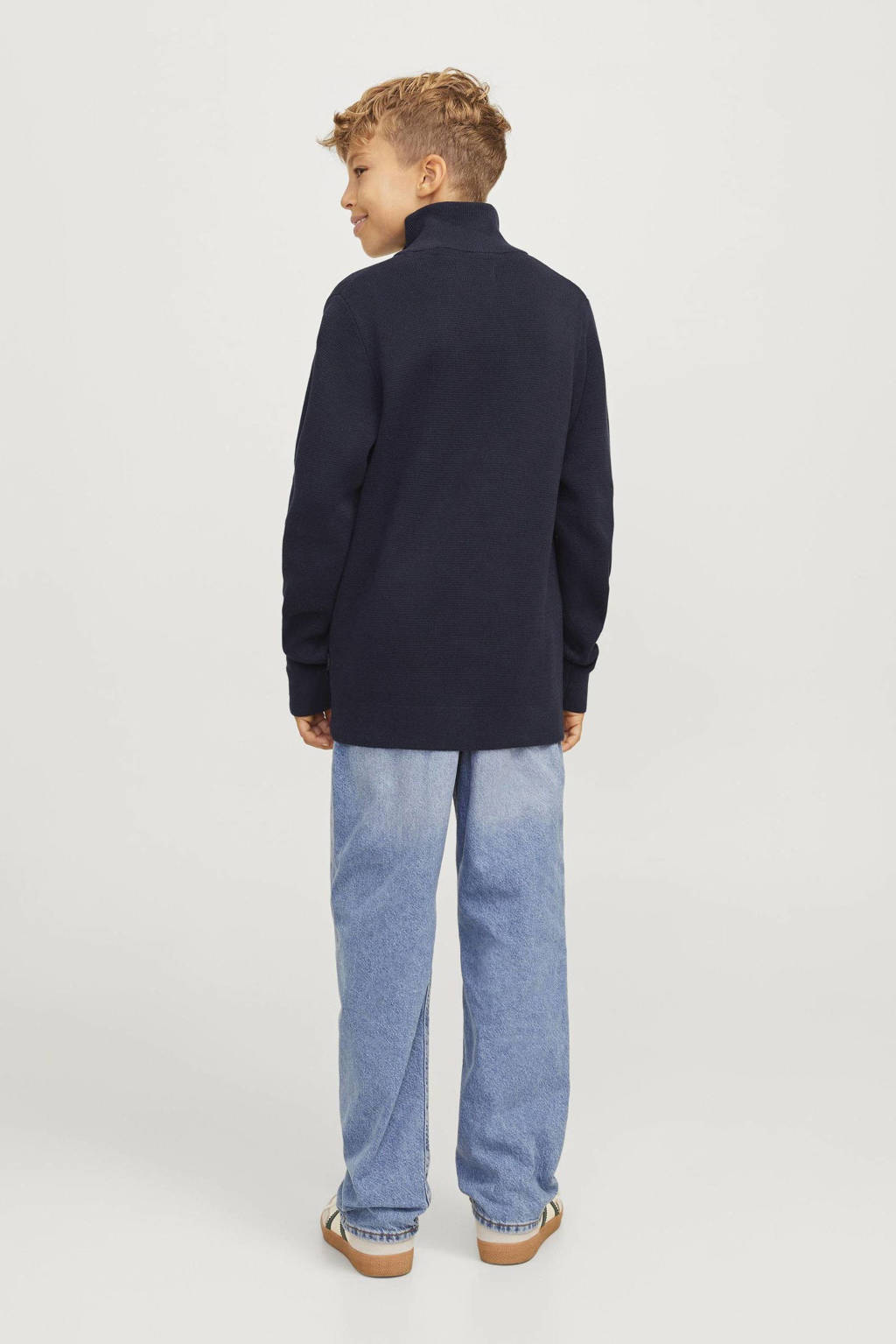 JACK & JONES gebreide trui donkerblauw