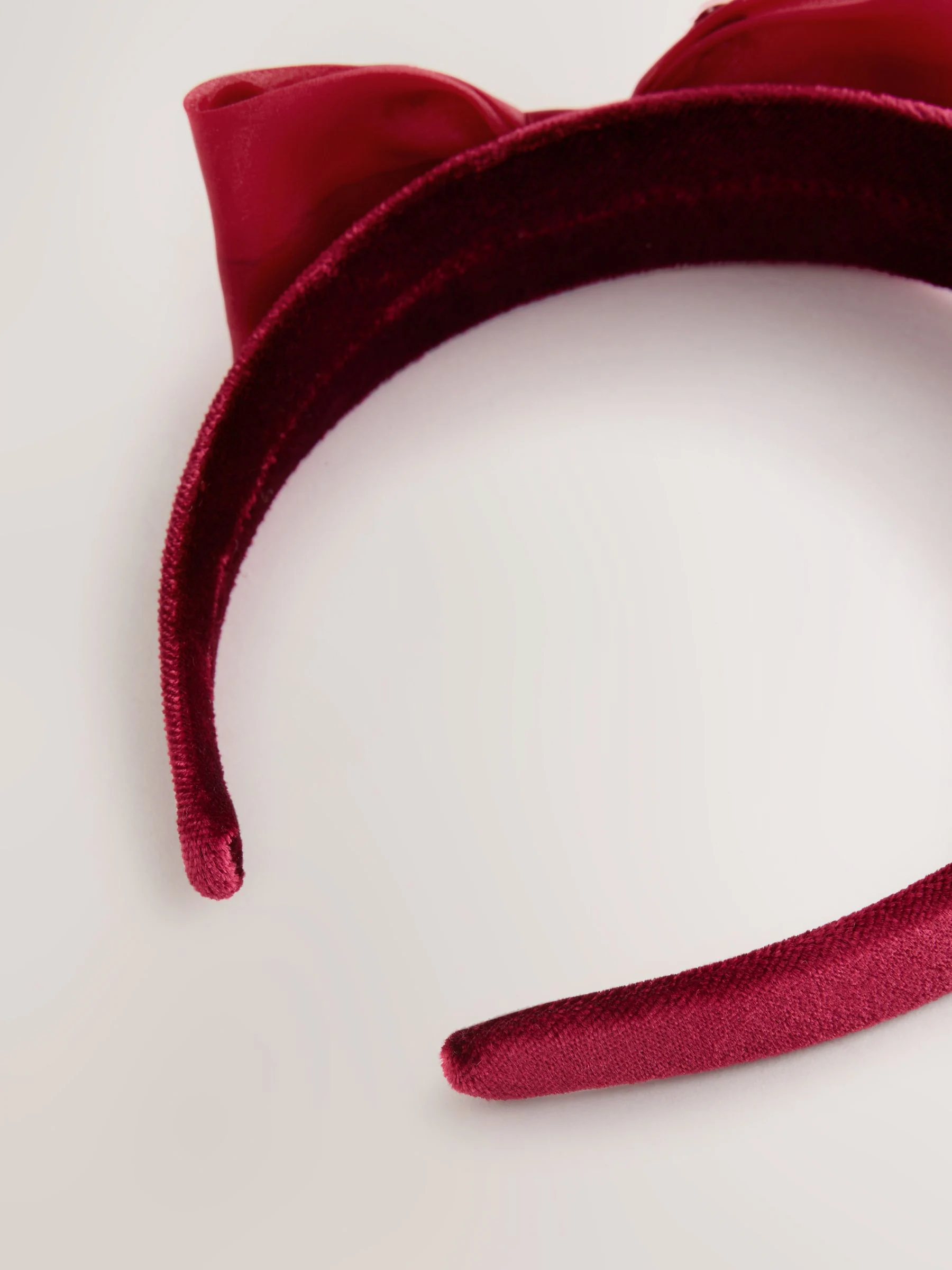 Rood - Velvet Bow Aliceband