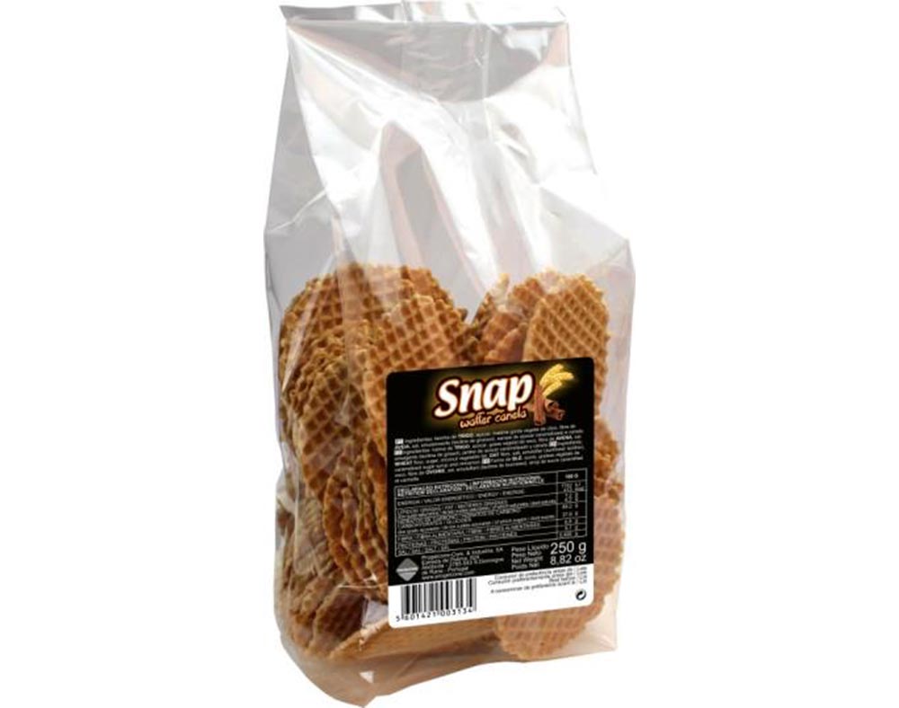 BOLACHA SNAPY WAFFER CANELA 250G