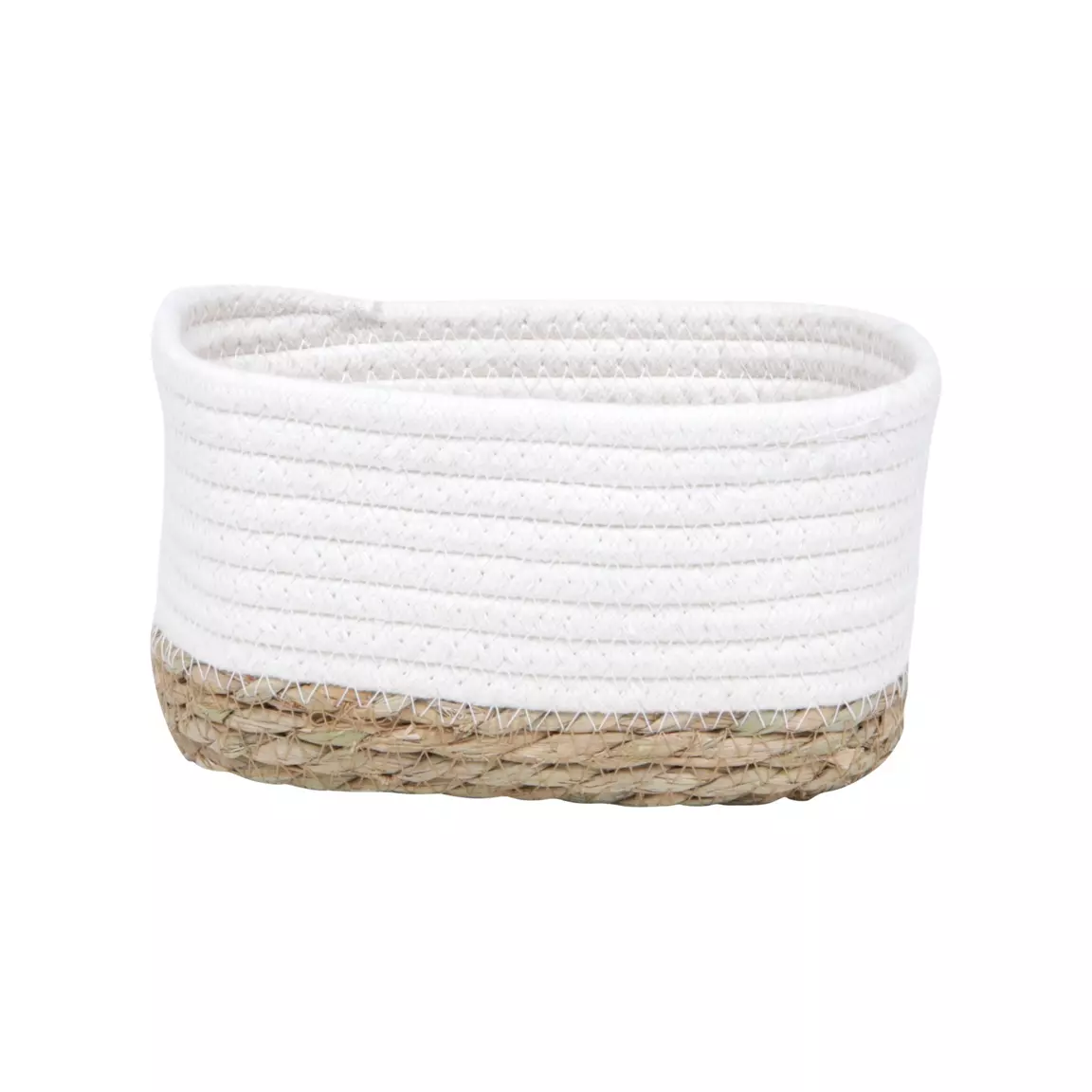 Lot de 3 paniers de rangement (H13 cm) Timeless Blanc