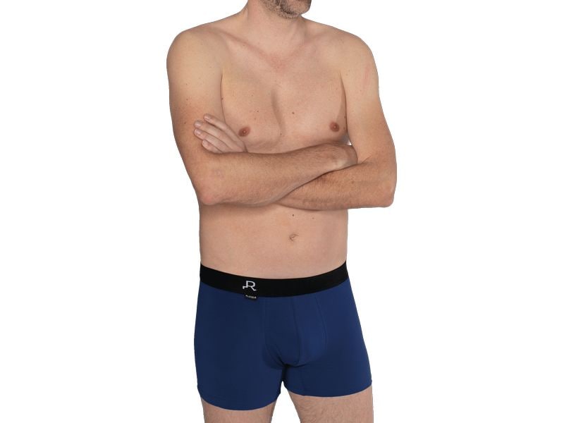 FLIZZER Unterhosen Trunk Der Charmeur 2er Pack Blau, M Herrenunterwäsche